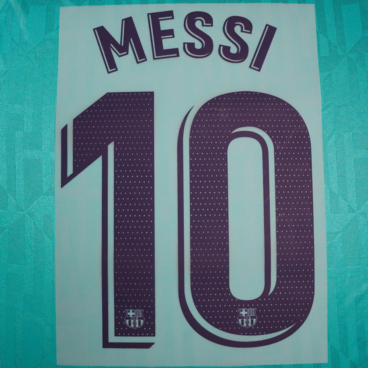 2019/20 FC Barcelona Third Name Set Messi #10 (Repro)
