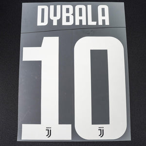 2019/20 Juventus Home/Third Name Set Dybala 10 (Repro)