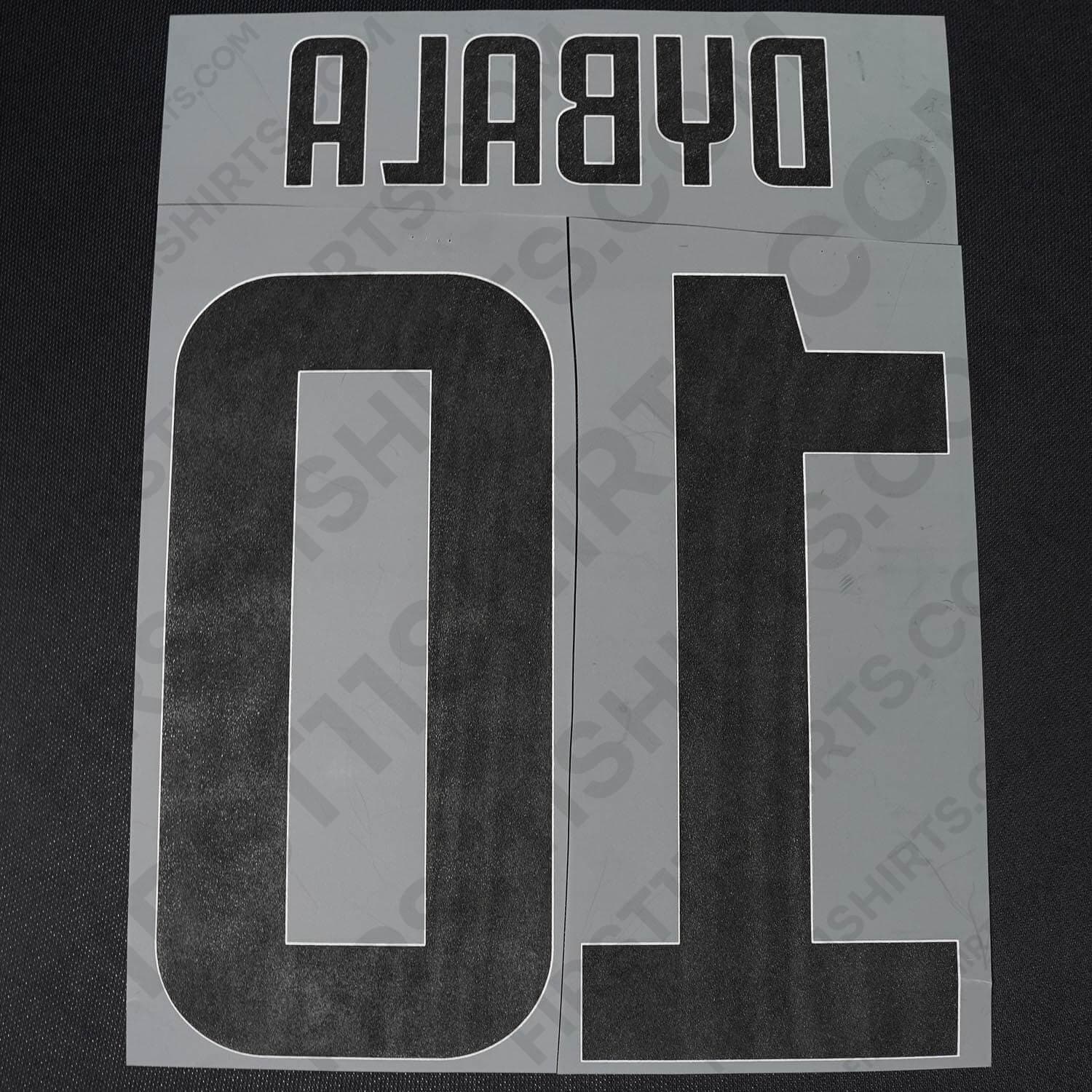 2019/20 Juventus Home/Third Name Set Dybala 10 (Repro)