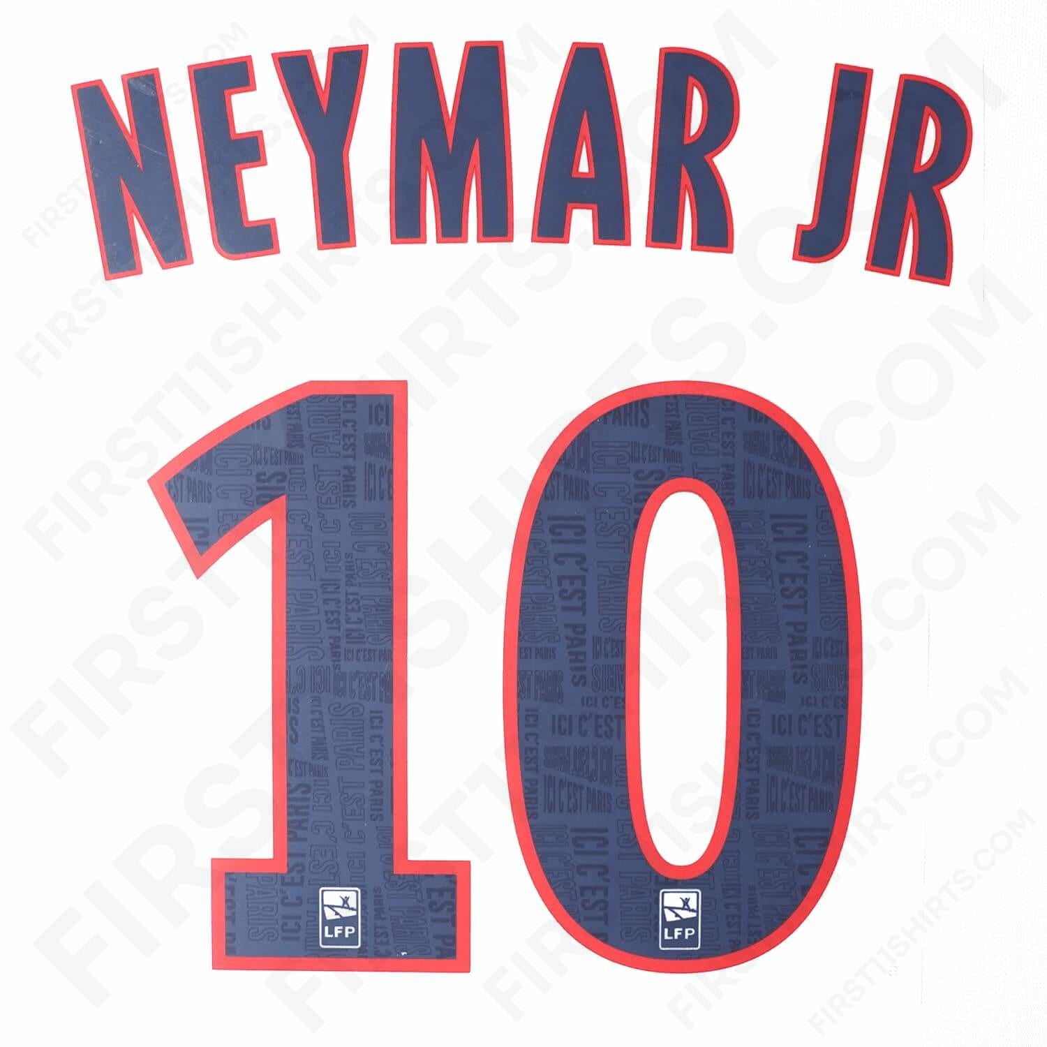 2019/20 PSG Third Name Set Neymar 10 (Repro)