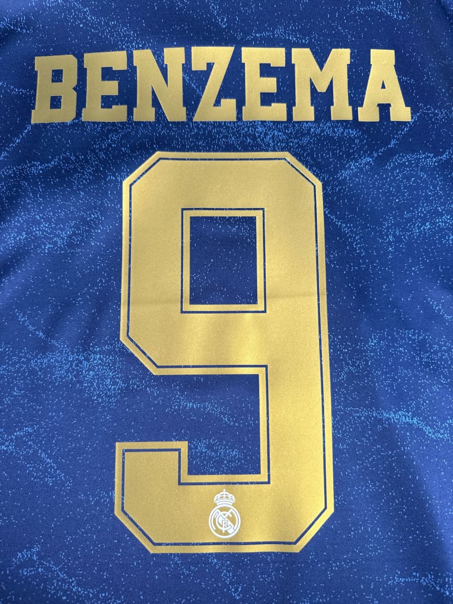 2019/20 Real Madrid Benzema #9 Away Shirt (XL)