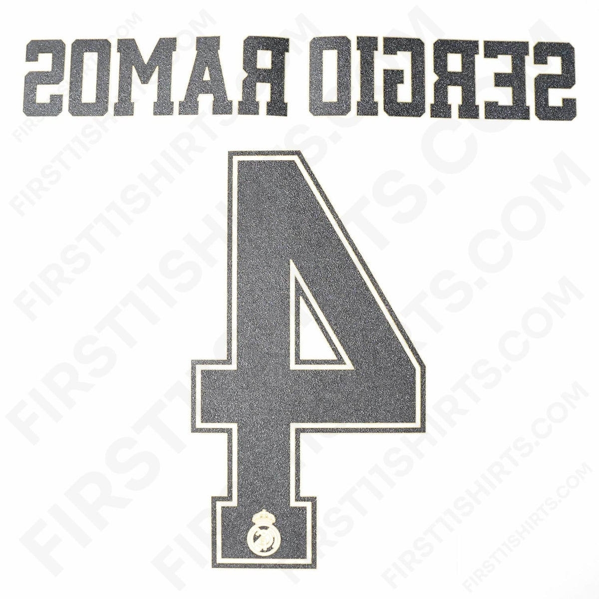 2019/20 Real Madrid Home Name Set Sergio Ramos 4 (Repro)