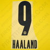 2020-2022 Borussia Dortmund Home Name Set Haaland #9 (Repro)