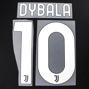 2020 - 22 Juventus Away Name Set Dybala 10 (Repro)