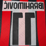 2020/21 AC Milan Home Name Set Ibrahimovic 11 (Repro)