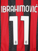 2020/21 AC Milan Ibrahimovic #11 Home Shirt (M)
