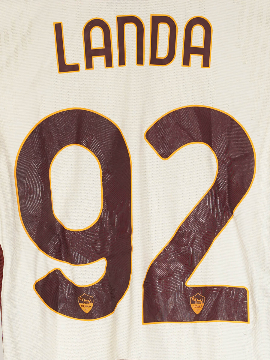 2020/21 AS Roma Landa #92 Away Shirt Match Worn (M)