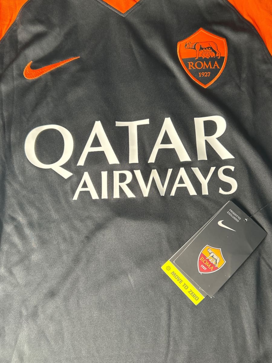 2020/21 AS Roma Pellegrini #7 Signed Third Shirt (L)