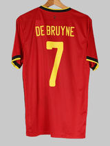 2020/21 Belgium De Bruyne #7 Home Shirt (M)