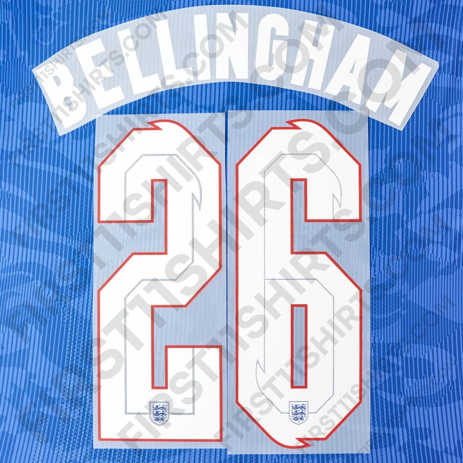 2020/21 England Away Name Set Bellingham 26 (Repro)