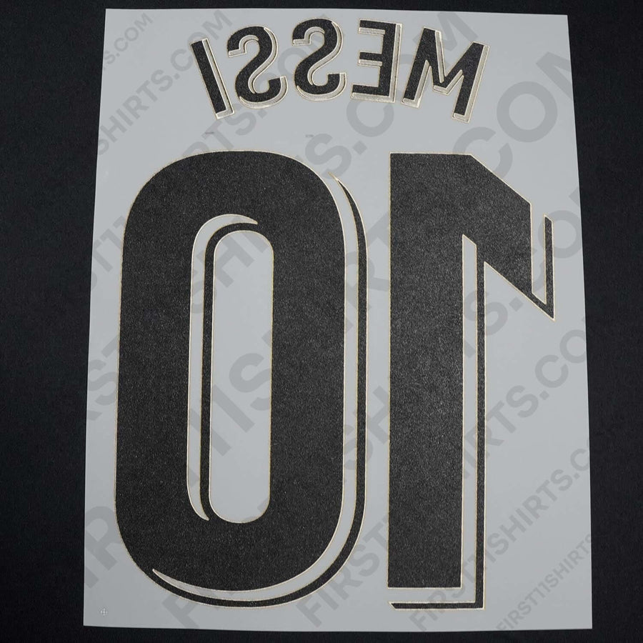 2020/21 FC Barcelona Away Name Set Messi 10 (Repro)