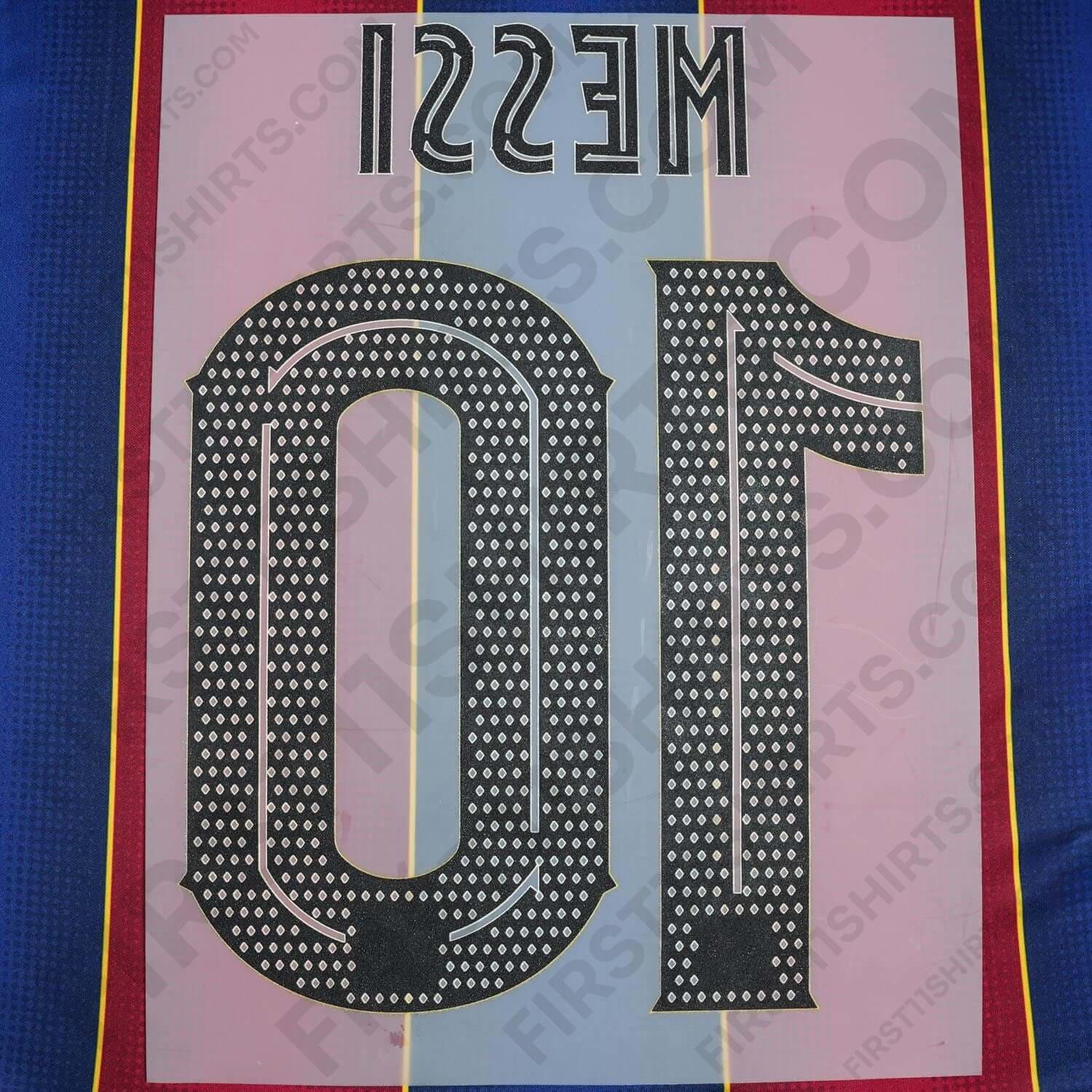 2020/21 FC Barcelona Messi #10 Home Cup Version Name Set (Repro