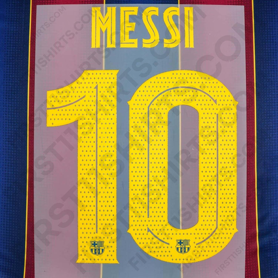 2020/21 FC Barcelona Home Name Set Messi 10 Cup Version (Repro)
