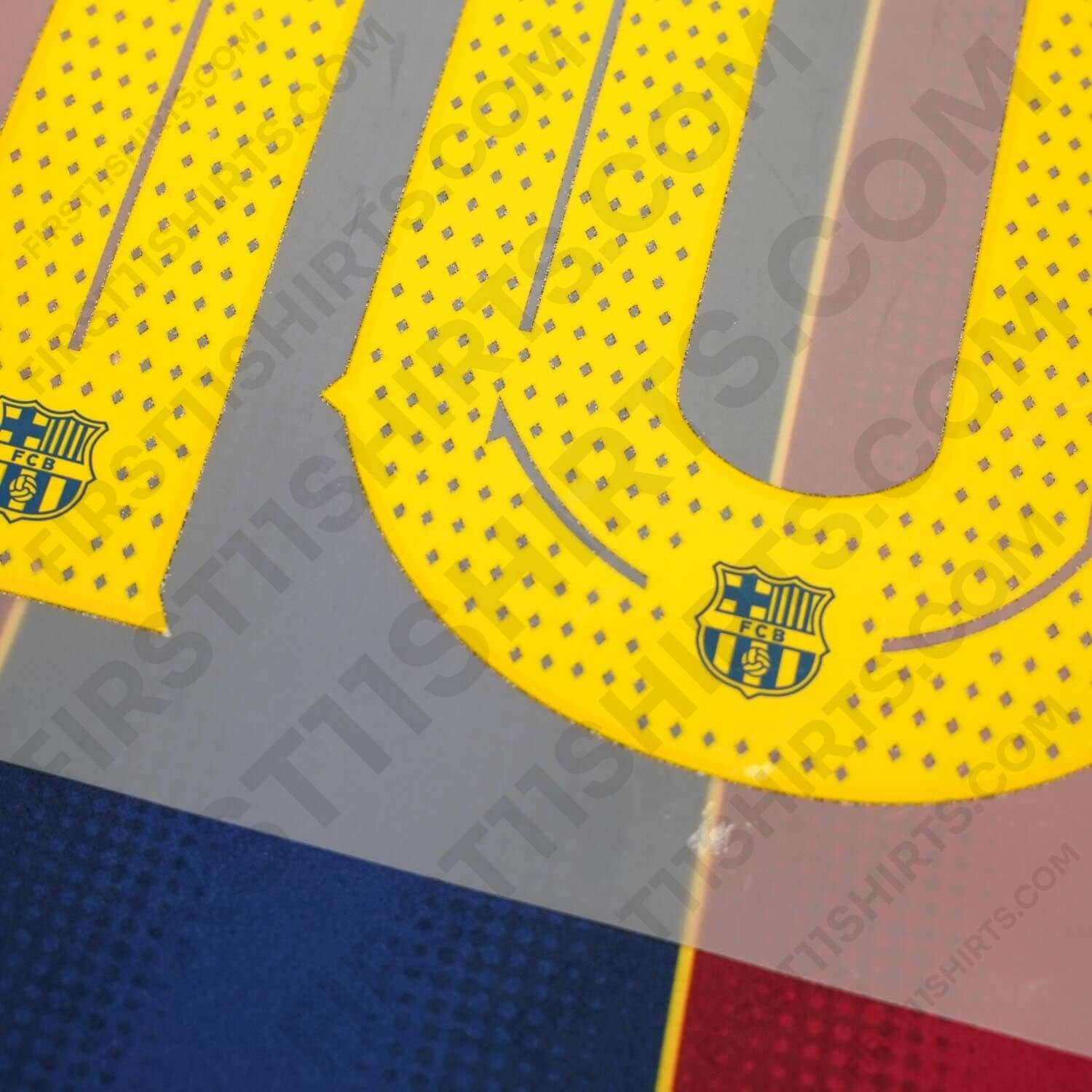 2020/21 FC Barcelona Home Name Set Messi 10 Cup Version (Repro)