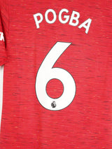 2020/21 Manchester United Pogba #6 Home Shirt (S)