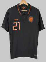 2020/21 Netherlands F. De Jong #21 Away Shirt (M)