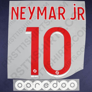 2020/21 PSG Home Name Set Neymar Jr 10