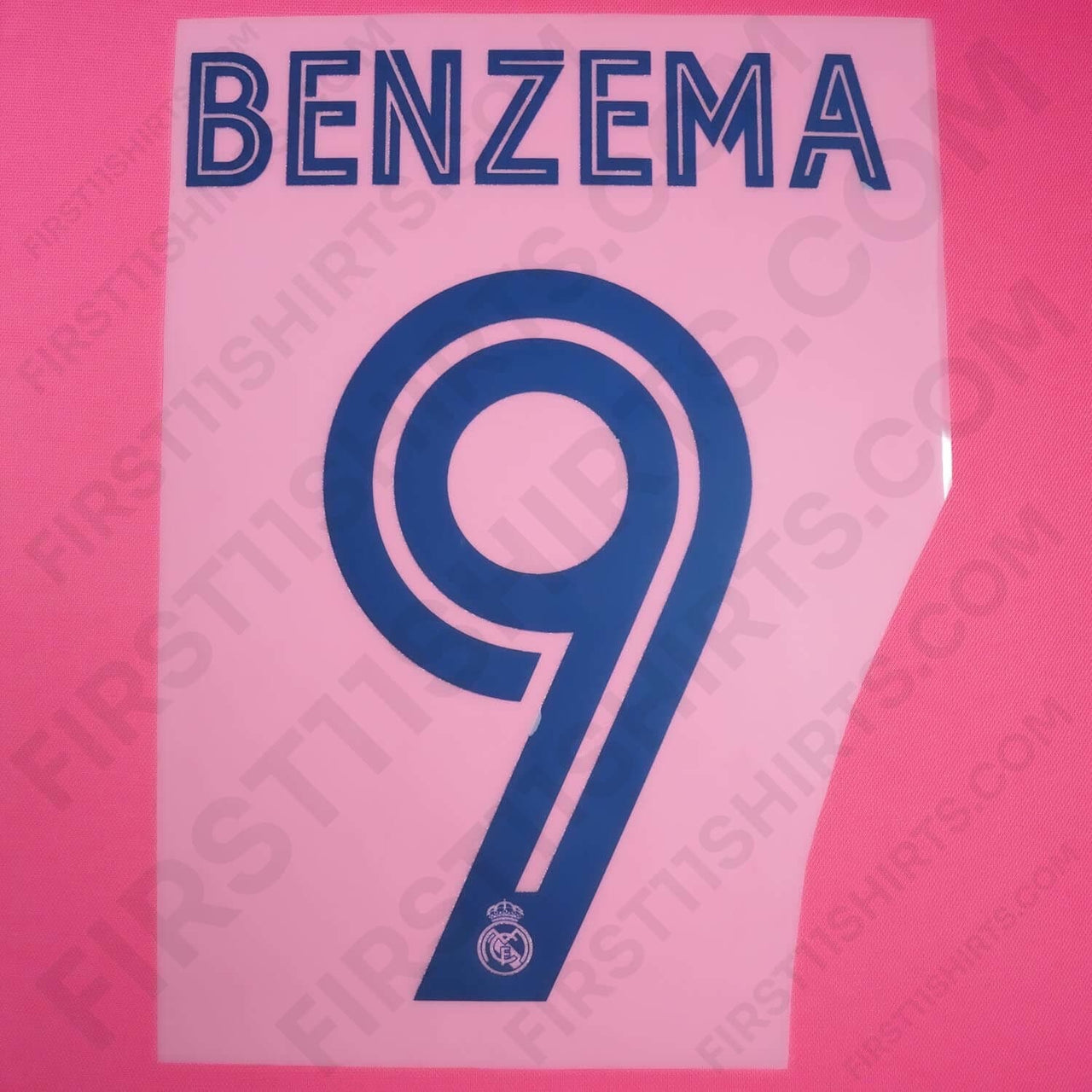 2020/21 Real Madrid Home/Away Name Set Benzema 9 (Repro)