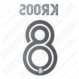 2020/21 Real Madrid Home/Away Name Set Kroos 8 Cup Version (Repro)