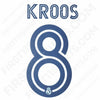 2020/21 Real Madrid Home/Away Name Set Kroos #8 Cup Version (Repro)