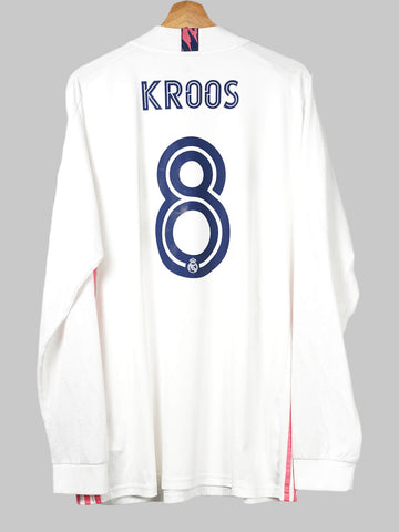 2020/21 Real Madrid Kroos #8 Home Shirt L/S (XL)