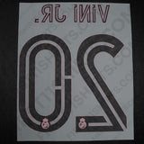 2020/21 Real Madrid Third Name Set Vini Jr 20 (Repro)