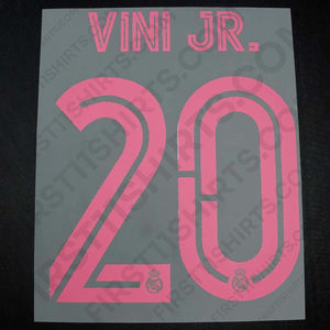 2020/21 Real Madrid Third Name Set Vini Jr 20 (Repro)