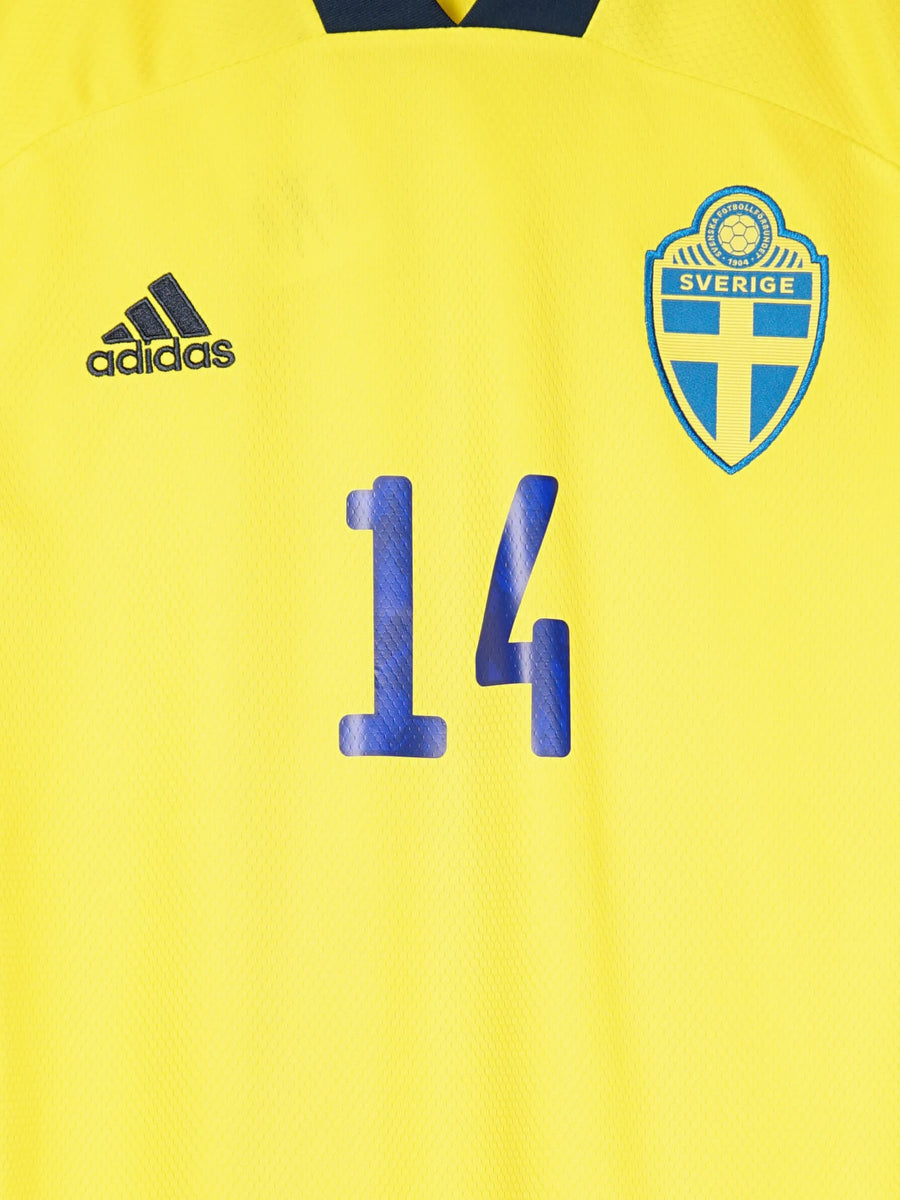 2020/21 Sweden Isak #14 Home Shirt (L)