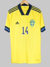 2020/21 Sweden Isak #14 Home Shirt (L)