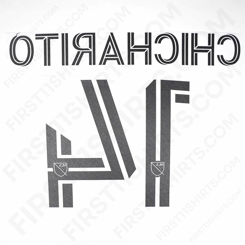 2021 - 2023 La Galaxy Home Name Set Chicharito 14 (Repro)