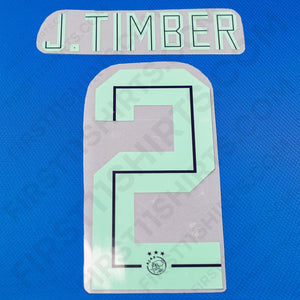 2021/22 Ajax Away Name Set Timber 2 (Repro)