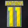 2021/22 Ajax Third Name Set Antony #11 (Repro)