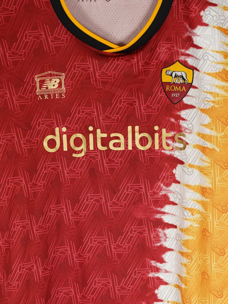2021/22 AS Roma Kollmats #22 Away Shirt Match Worn (L Womens)