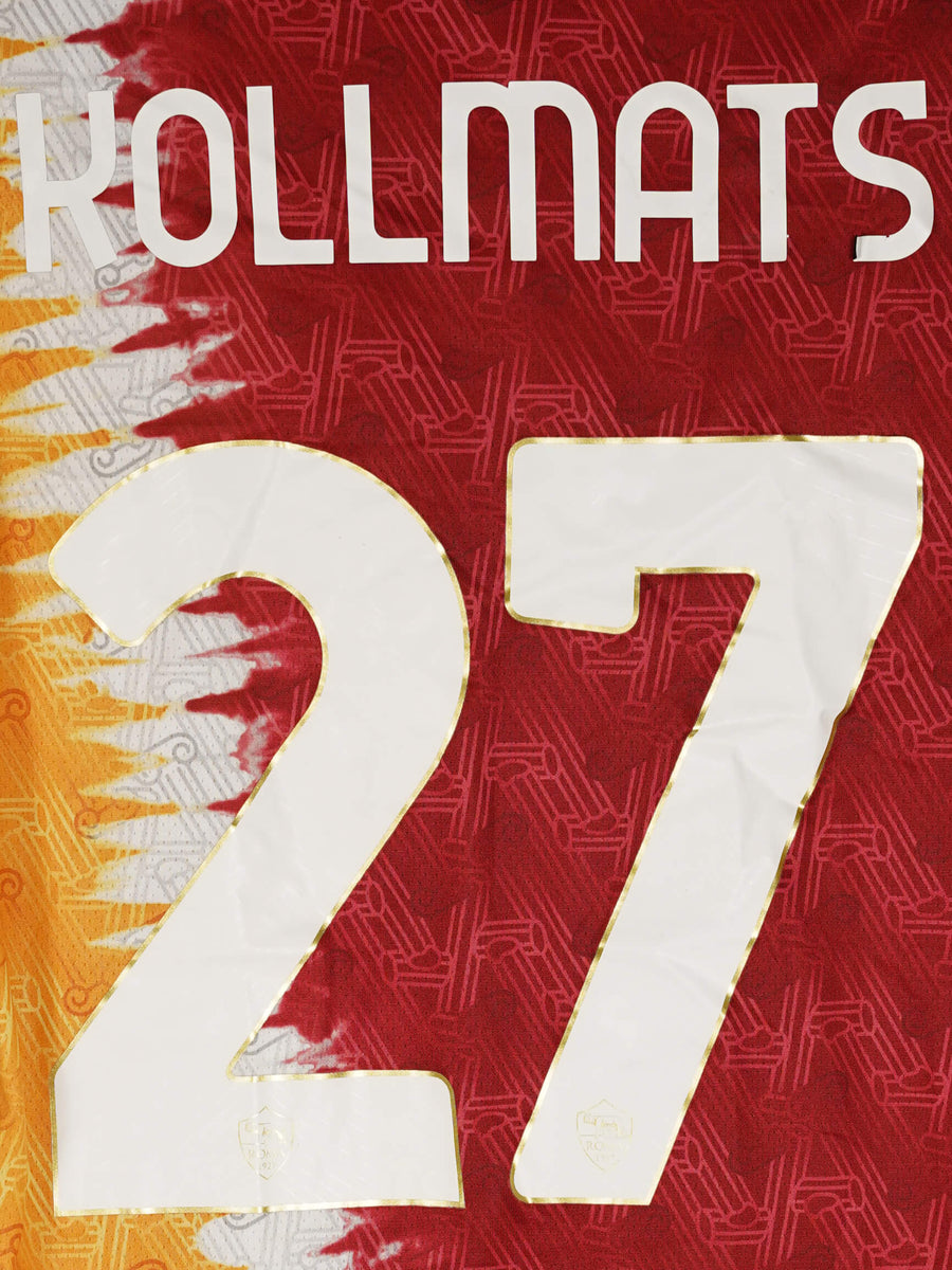 2021/22 AS Roma Kollmats #22 Away Shirt Match Worn (L Womens)