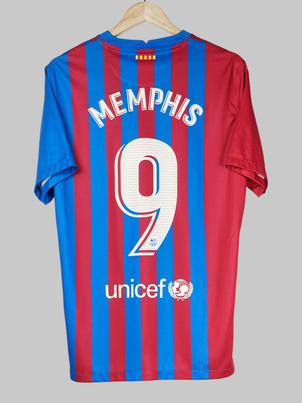 2021/22 Barcelona Memphis #9 Home Shirt (L) Nike