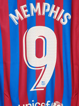 2021/22 Barcelona Memphis #9 Home Shirt (M)