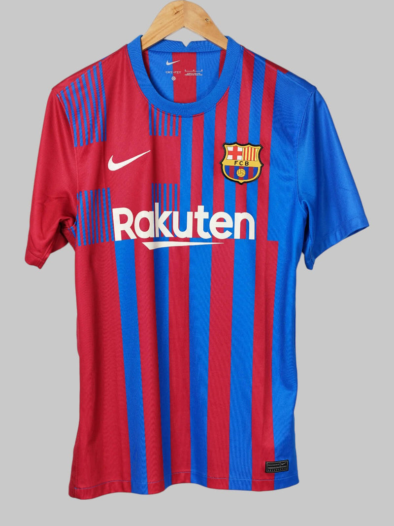 2021/22 Barcelona Memphis #9 Home Shirt (M)