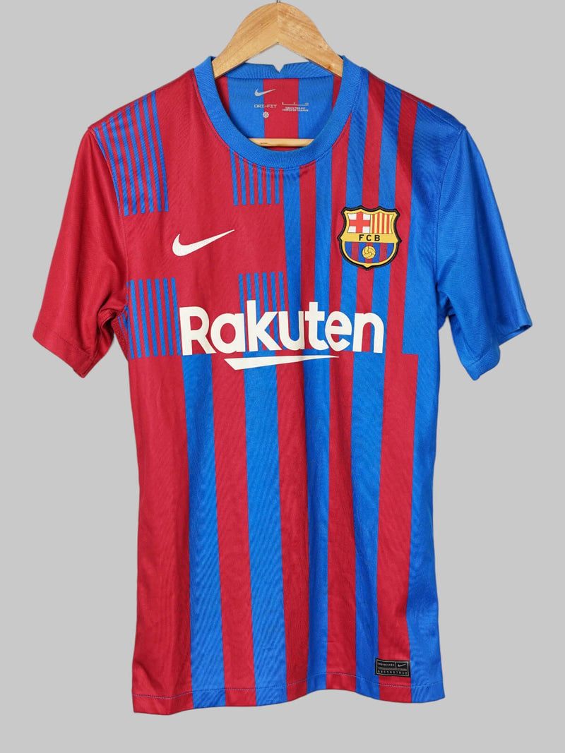 2021/22 Barcelona Memphis #9 Home Shirt (S)