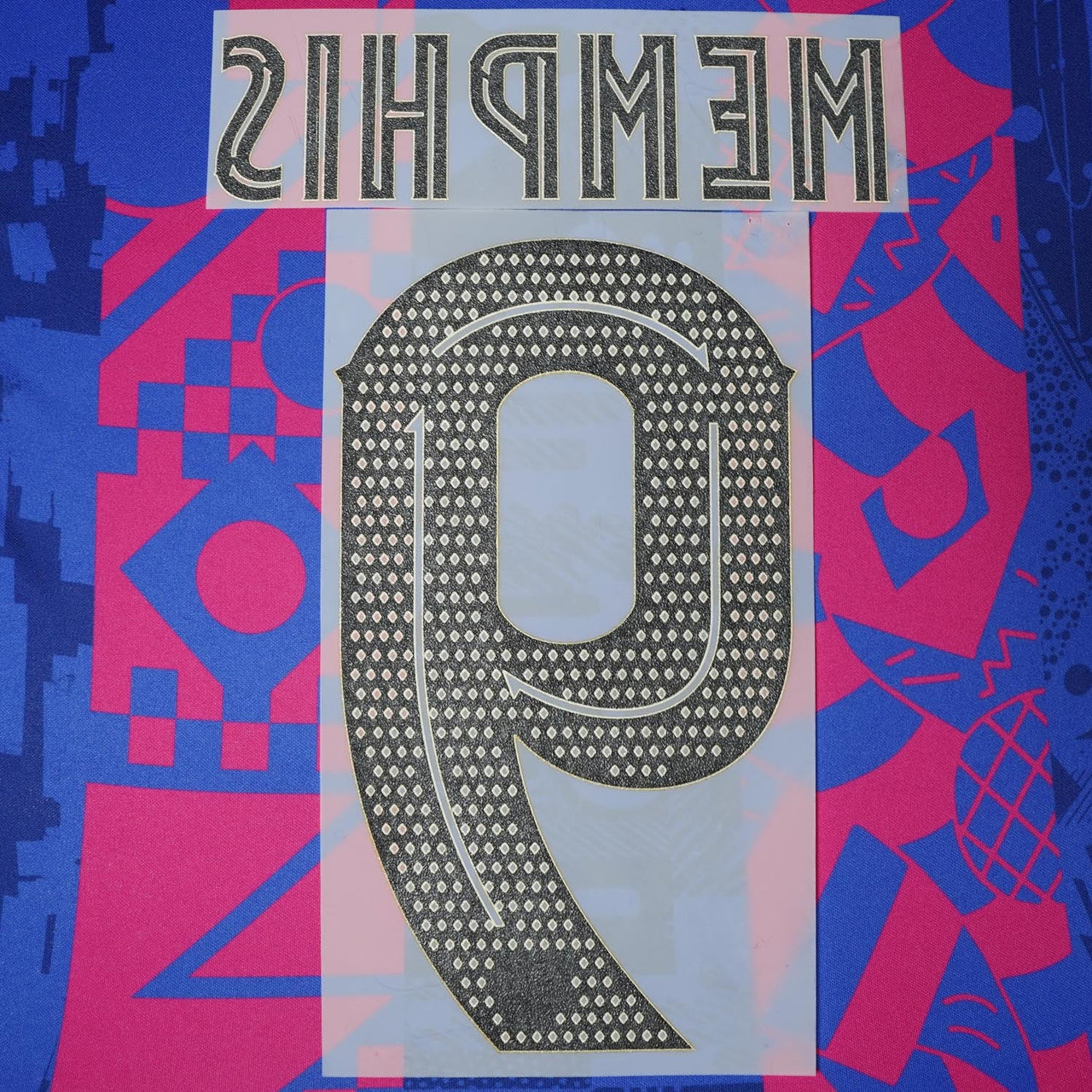 2021/22 FC Barcelona Home/Third Name Set Memphis 9 (Repro)