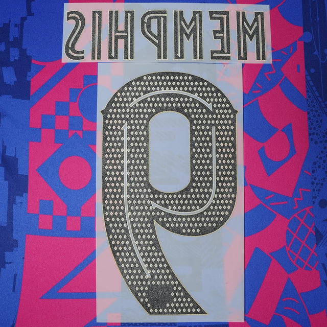 2021/22 FC Barcelona Home/Third Name Set Memphis 9 (Repro)