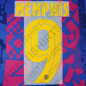 2021/22 FC Barcelona Third Name Set Memphis 9 (Repro)