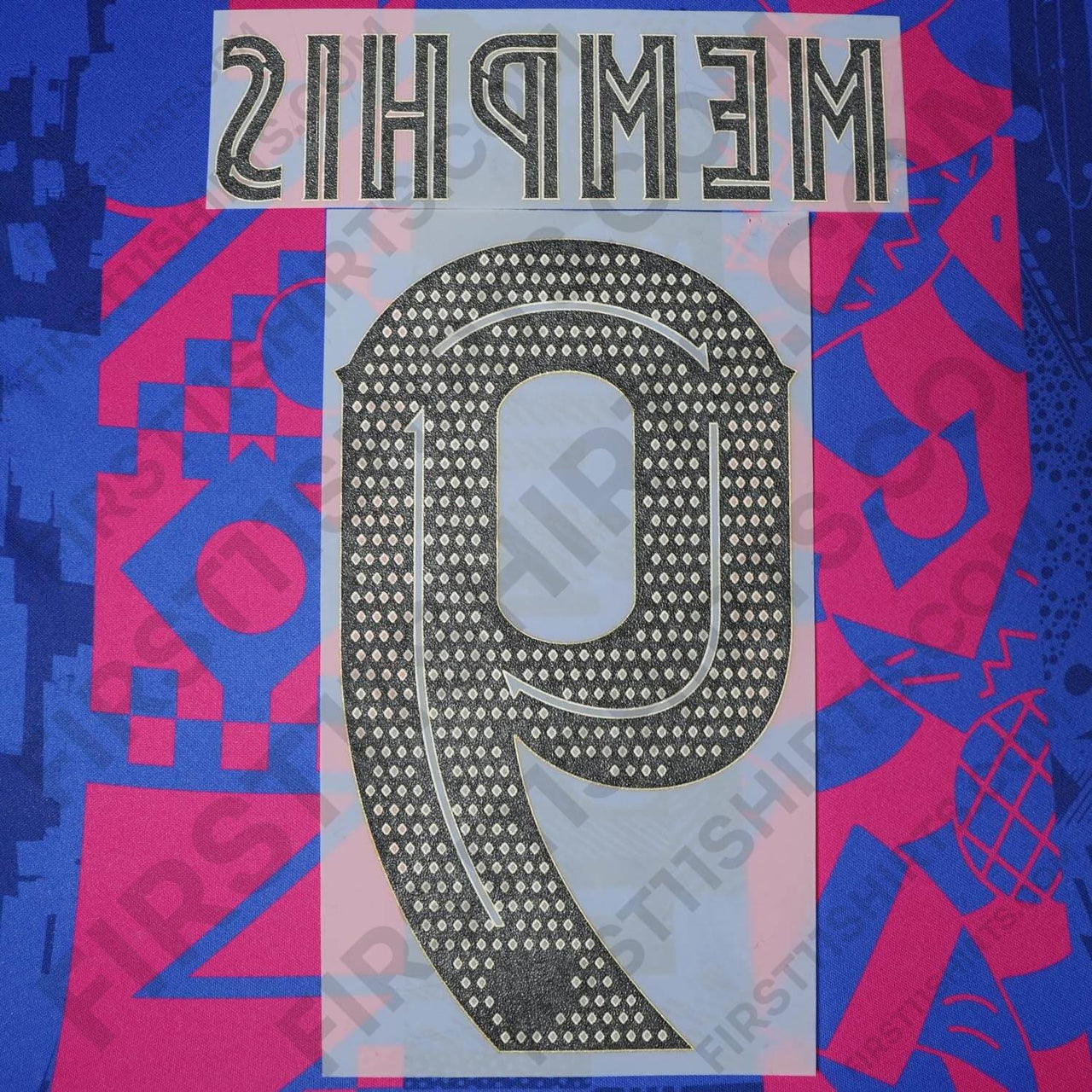 2021/22 FC Barcelona Third Name Set Memphis 9 (Repro)
