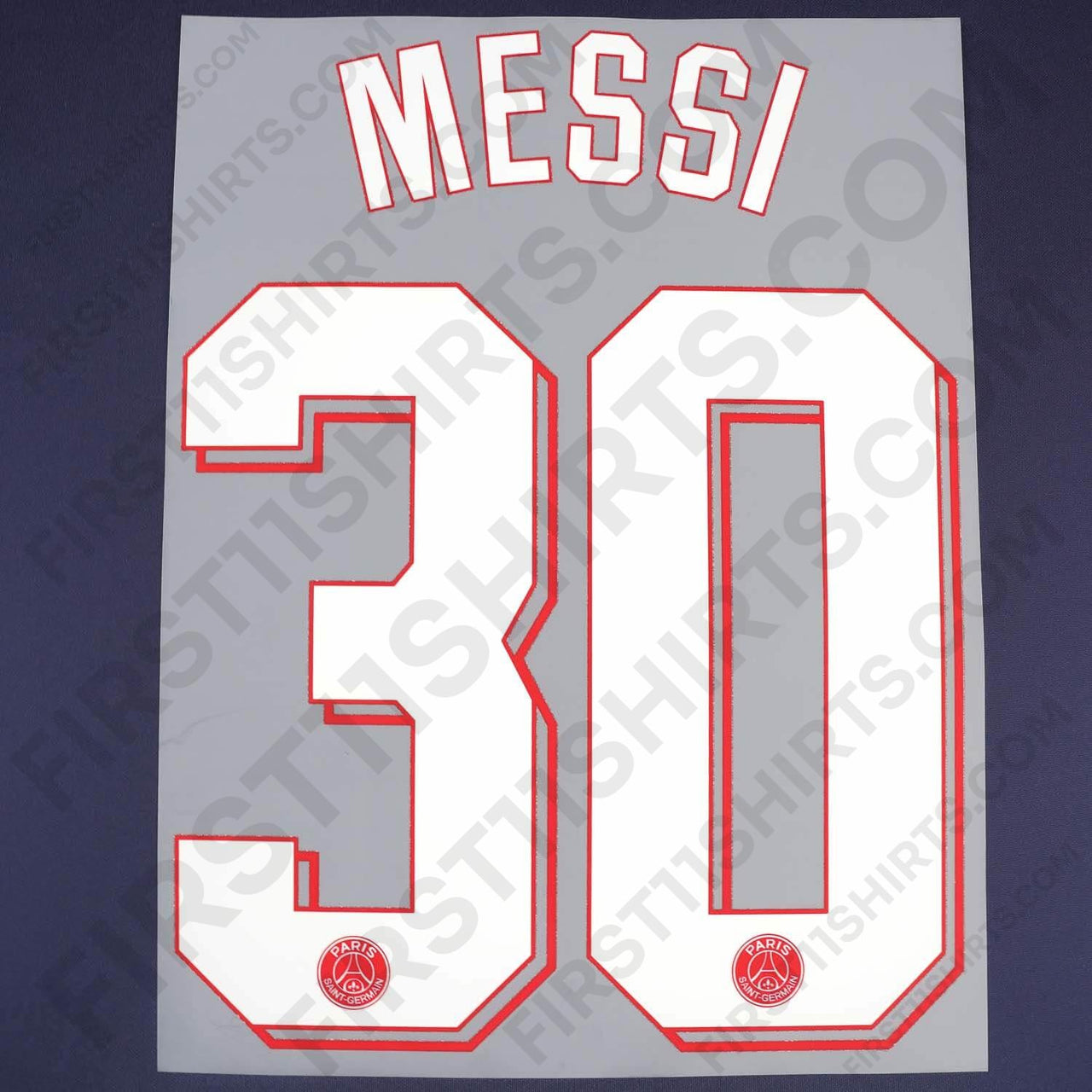 2021/22 PSG Home Name Set Messi 30 (Repro)
