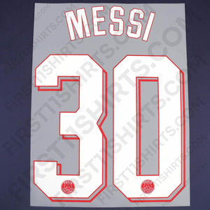 2021/22 PSG Home Name Set Messi 30 (Repro)