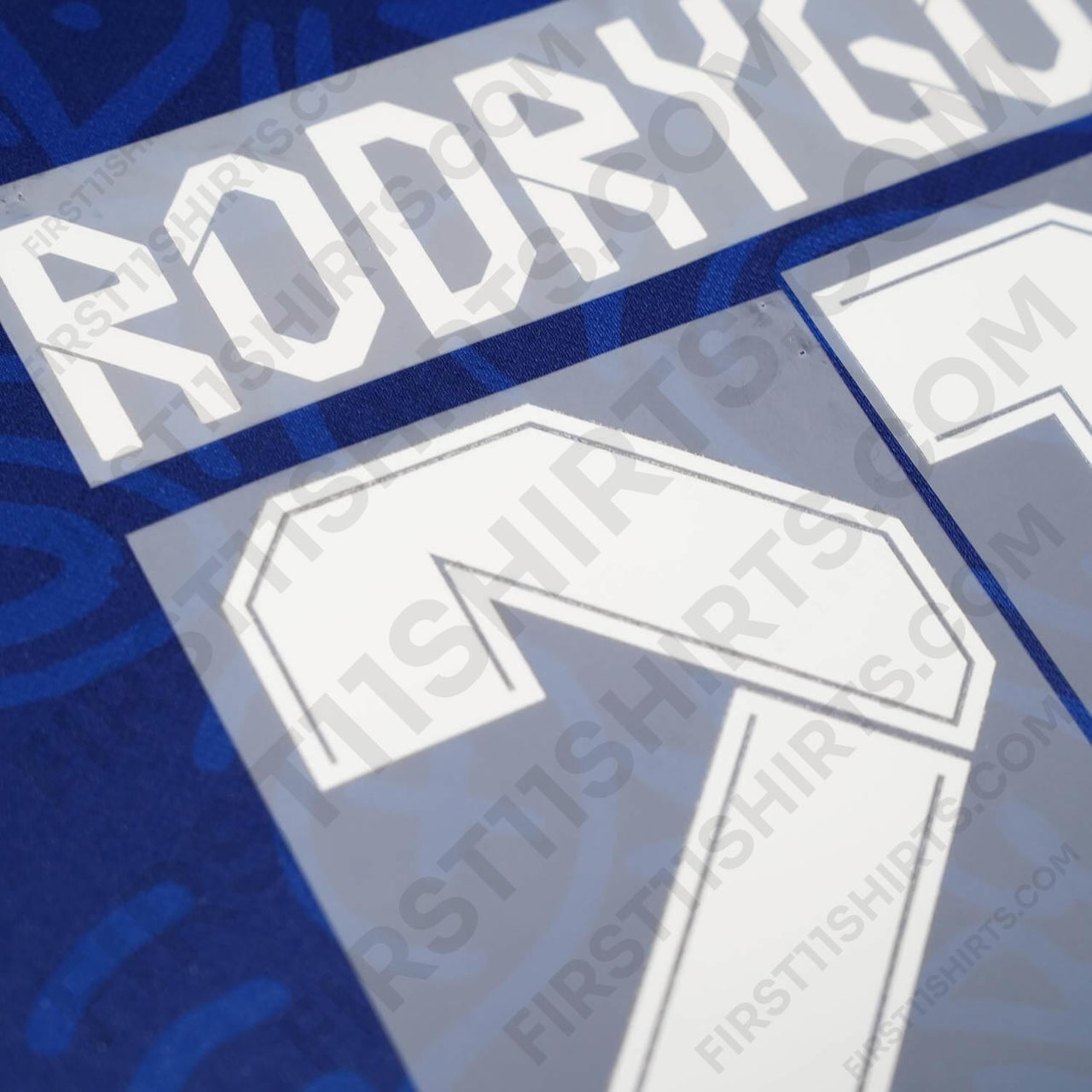 2021/22 Real Madrid Away/Third Name Set Rodrygo 21 Cup Version (Repro)