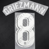 2022/23 Atletico Madrid Home/Third Name Set Griezmann #8 (Repro)