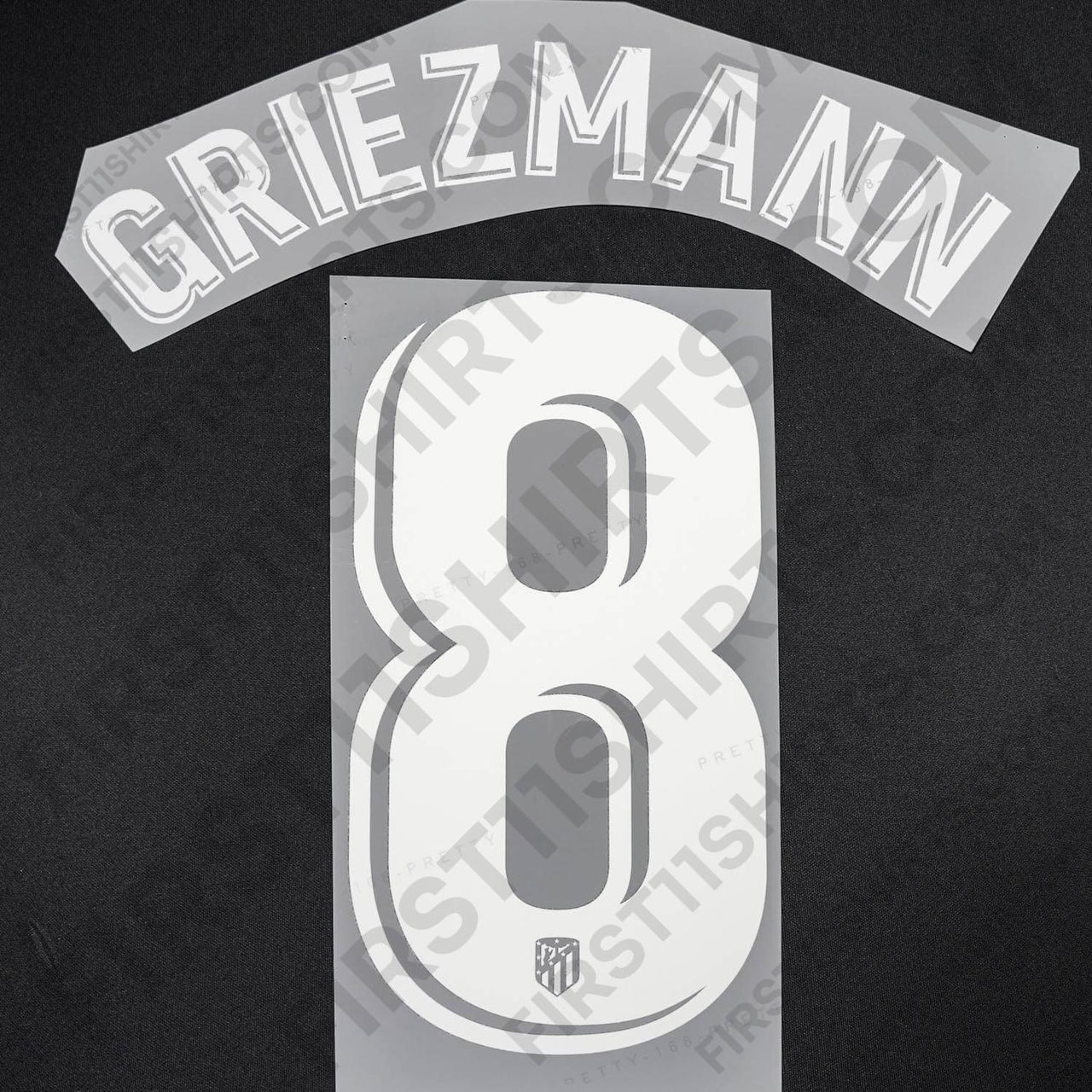 2022/23 Atletico Madrid Home/Third Name Set Griezmann 8 (Repro)