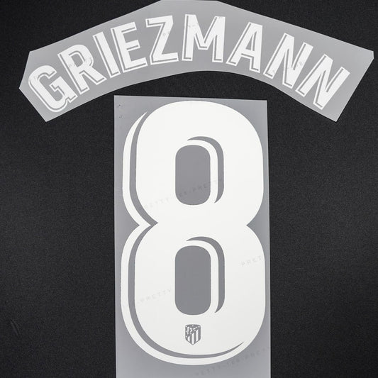 2022/23 Atletico Madrid Home/Third Name Set Griezmann 8 (Repro)