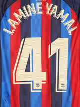 2022/23 Barcelona Lamine Yamal #41 Home Shirt (L)