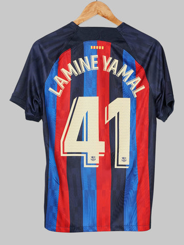 2022/23 Barcelona Lamine Yamal #41 Home Shirt (M)